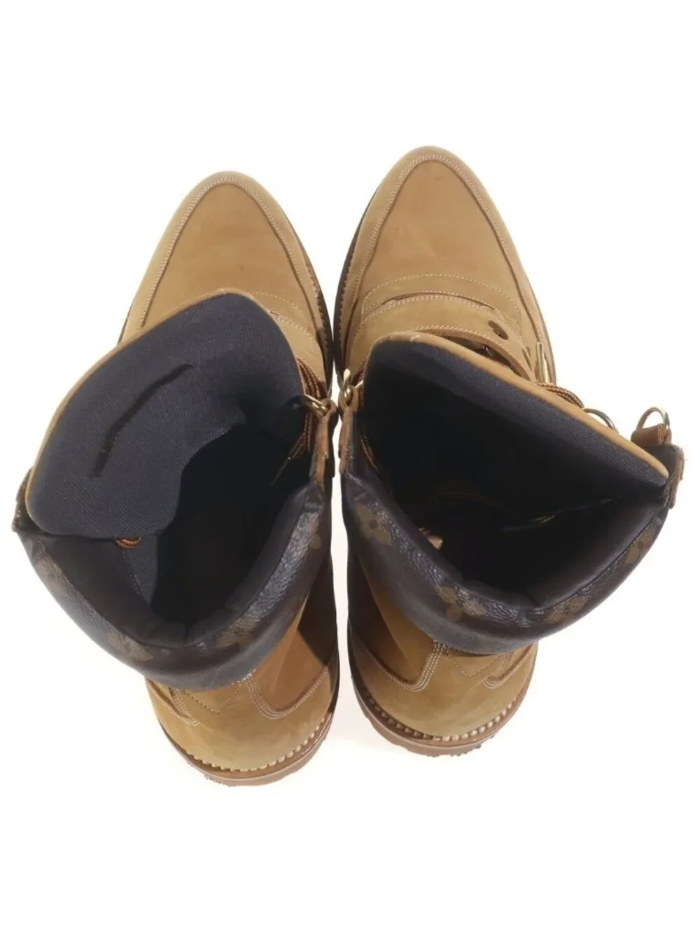 Louis Vuitton LV Creeper Line Monogram Chain Decoration Pointed Toe Ankle Boots